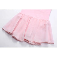 Light pink girls ballet tutu dress with sheer layered skirt for toddlers