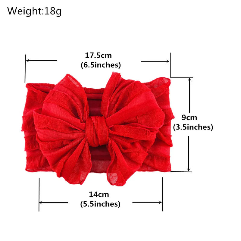"Suzanna" Oversized Lace Bow Wide Head Bows - 19 Colors