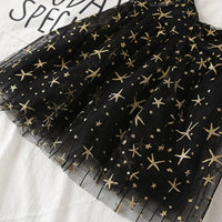 Star Sweetie Flowy Voile Dress - Enchanting Sleeveless Dress with Gold Stars - The Palm Beach Baby