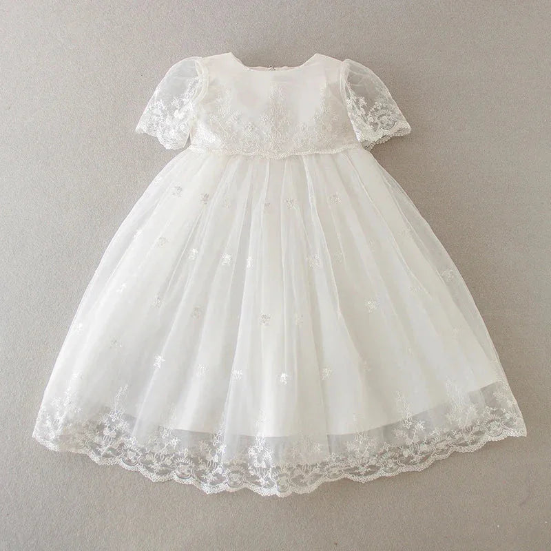 "Eva" Baptism Christening Special Occasion Dress - The Palm Beach Baby