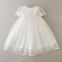 "Eva" Baptism Christening Special Occasion Dress - The Palm Beach Baby
