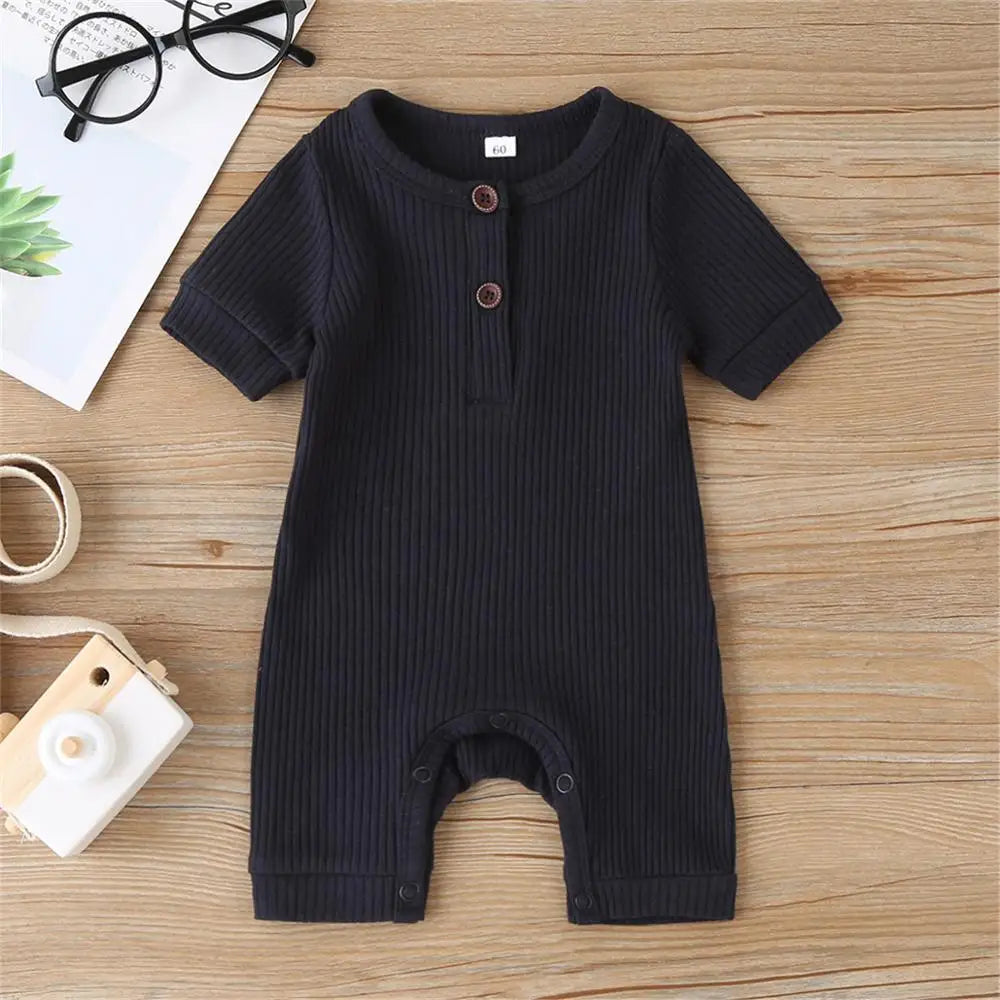 Casual Ribbed Knit Children's Romper - The Palm Beach Baby Estimated 10 - 14 Day Shipping