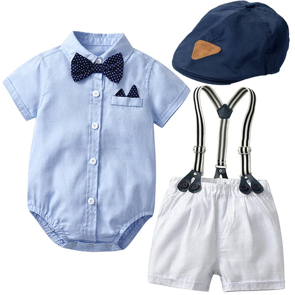 "Summer Boy" 3 Piece Toddler Shorts Set - 4 Styles - The Palm Beach Baby