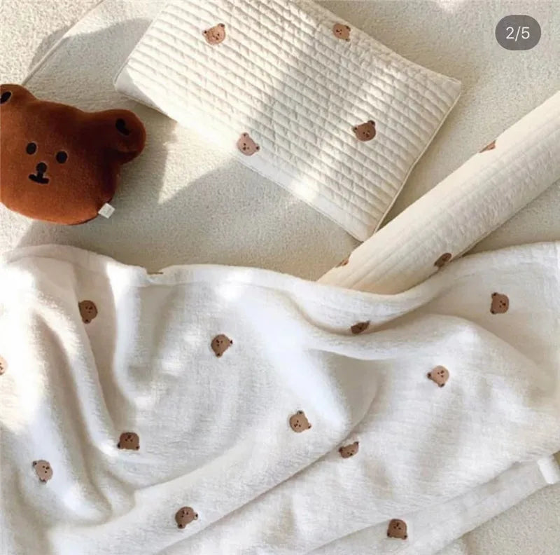 Little Teddy Soft Fleece Blanket - 5 Embroidered Prints - The Palm Beach Baby Estimated 12 - 18 Day Shipping