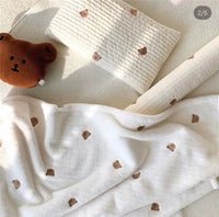 Little Teddy Soft Fleece Blanket - 5 Embroidered Prints - The Palm Beach Baby Estimated 12 - 18 Day Shipping