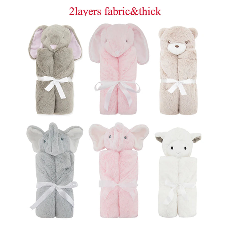 Cute Animal Baby Toddler Blanket/Toy