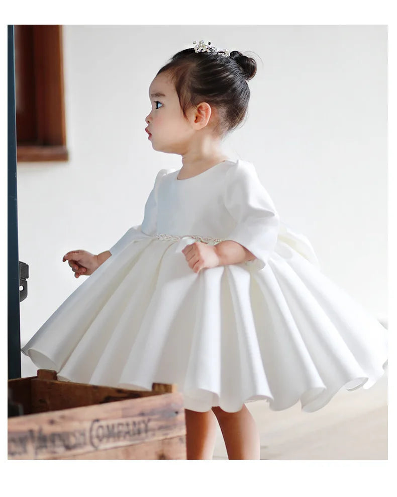 "Lily" White Special Occasion Dress