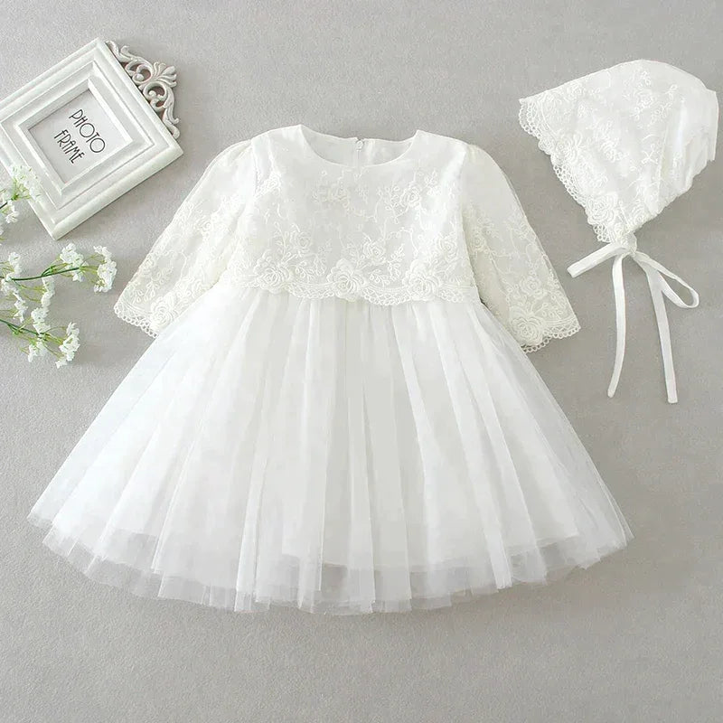 "Eva" Baptism Christening Special Occasion Dress - The Palm Beach Baby