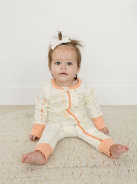 GOTS Certified Organic Cotton Zippy - Boho Floral - The Palm Beach Baby