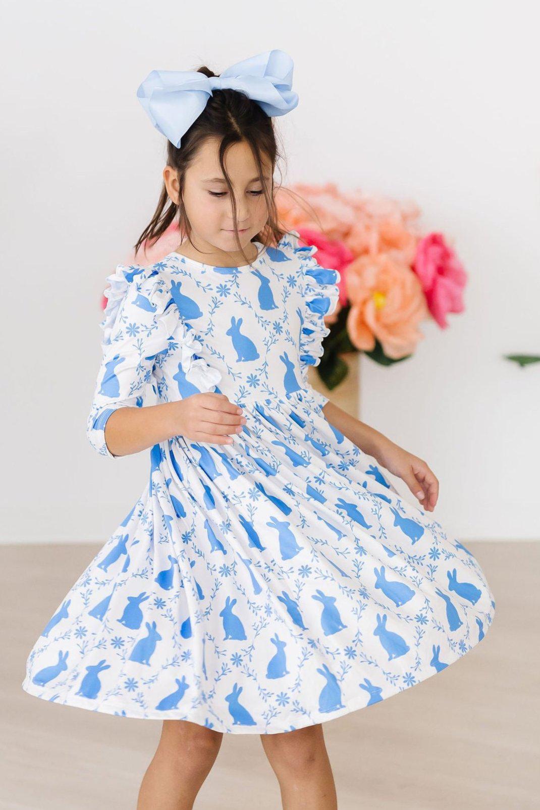 Hop 'til You Drop Ruffle Twirl Dress - The Palm Beach Baby Mila & Rose ®