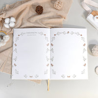 The Story of You: Fearfully and Wonderfully Made (Forest Friends) - Linen Baby Keepsake Book with Storage Box - The Palm Beach Baby