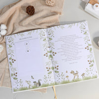 The Story of You: Fearfully and Wonderfully Made (Forest Friends) - Linen Baby Keepsake Book with Storage Box - The Palm Beach Baby