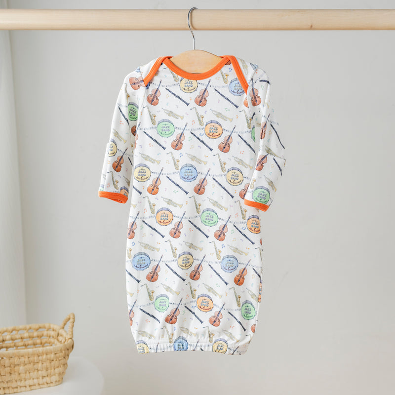 Jazz Festin' Organic Cotton Sleepwear - The Palm Beach Baby Nola Tawk