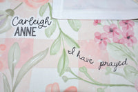 Personalized For This Child I Have Prayed Baby Swaddle Blanket - The Palm Beach Baby