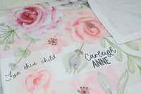 Personalized For This Child I Have Prayed Baby Swaddle Blanket - The Palm Beach Baby