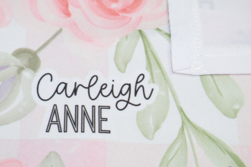 Personalized For This Child I Have Prayed Baby Swaddle Blanket - The Palm Beach Baby