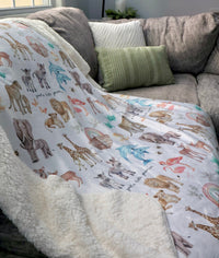 God's Little Promise Sherpa Blanket - The Palm Beach Baby