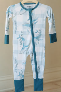 From The Depths Bamboo Footed Onesie Pajama - The Palm Beach Baby