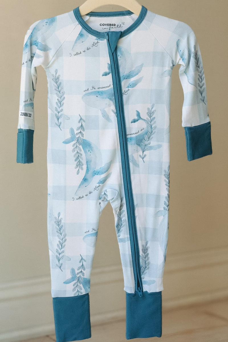 From The Depths Bamboo Footed Onesie Pajama - The Palm Beach Baby