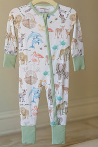 God's Little Promise Bamboo Footed Onesie Pajama - The Palm Beach Baby
