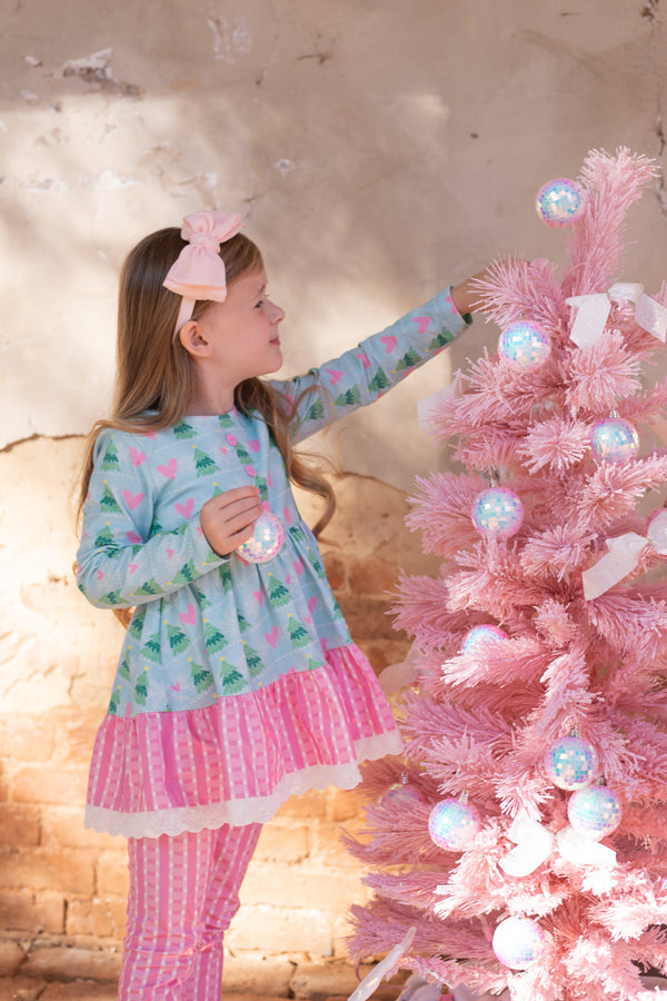 Chloe Tunic Set - Frosted Winterland - The Palm Beach Baby