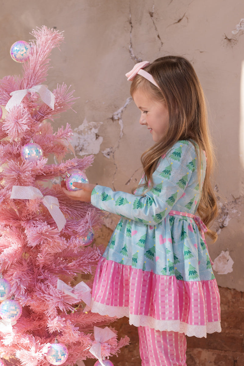 Chloe Tunic Set - Frosted Winterland - The Palm Beach Baby
