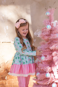Chloe Tunic Set - Frosted Winterland - The Palm Beach Baby