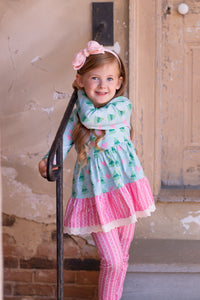 Chloe Tunic Set - Frosted Winterland - The Palm Beach Baby