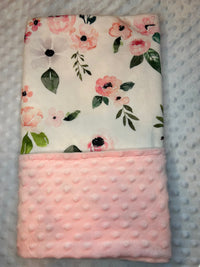 Flowers Forever Minky Blanket - The Palm Beach Baby Growing Sprouts
