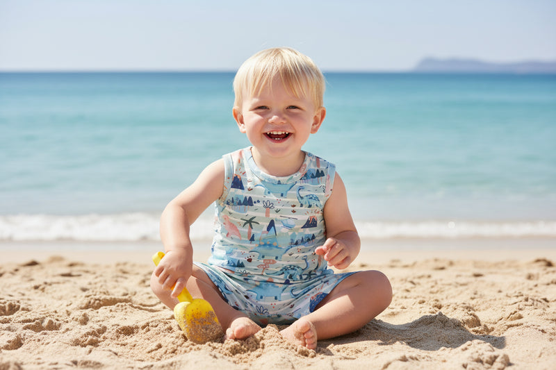 Dino Tracks Shorty One-Piece Tank