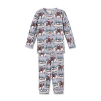 Cowboy Christmas Children's Bamboo Pajama Set - Western - The Palm Beach Baby