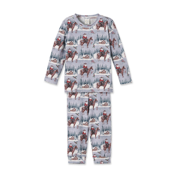 Cowboy Christmas Children's Bamboo Pajama Set - Western - The Palm Beach Baby