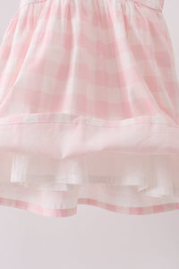 Pink gingham Dress