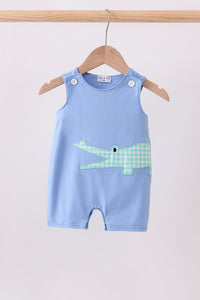 Blue Crocodile Applique Jon Jon