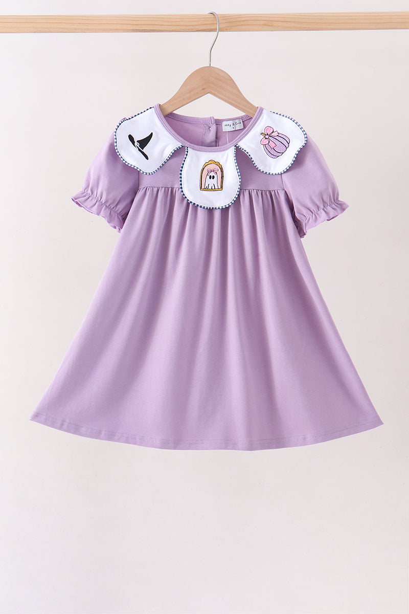 Purple spooky embroidery dress - The Palm Beach Baby