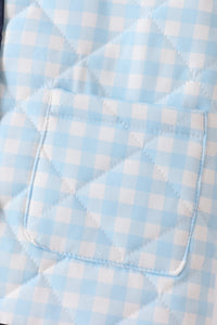 Blue gingham jacket