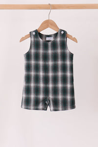 Classic Green Plaid Jon Jon of Babies & Toddlers