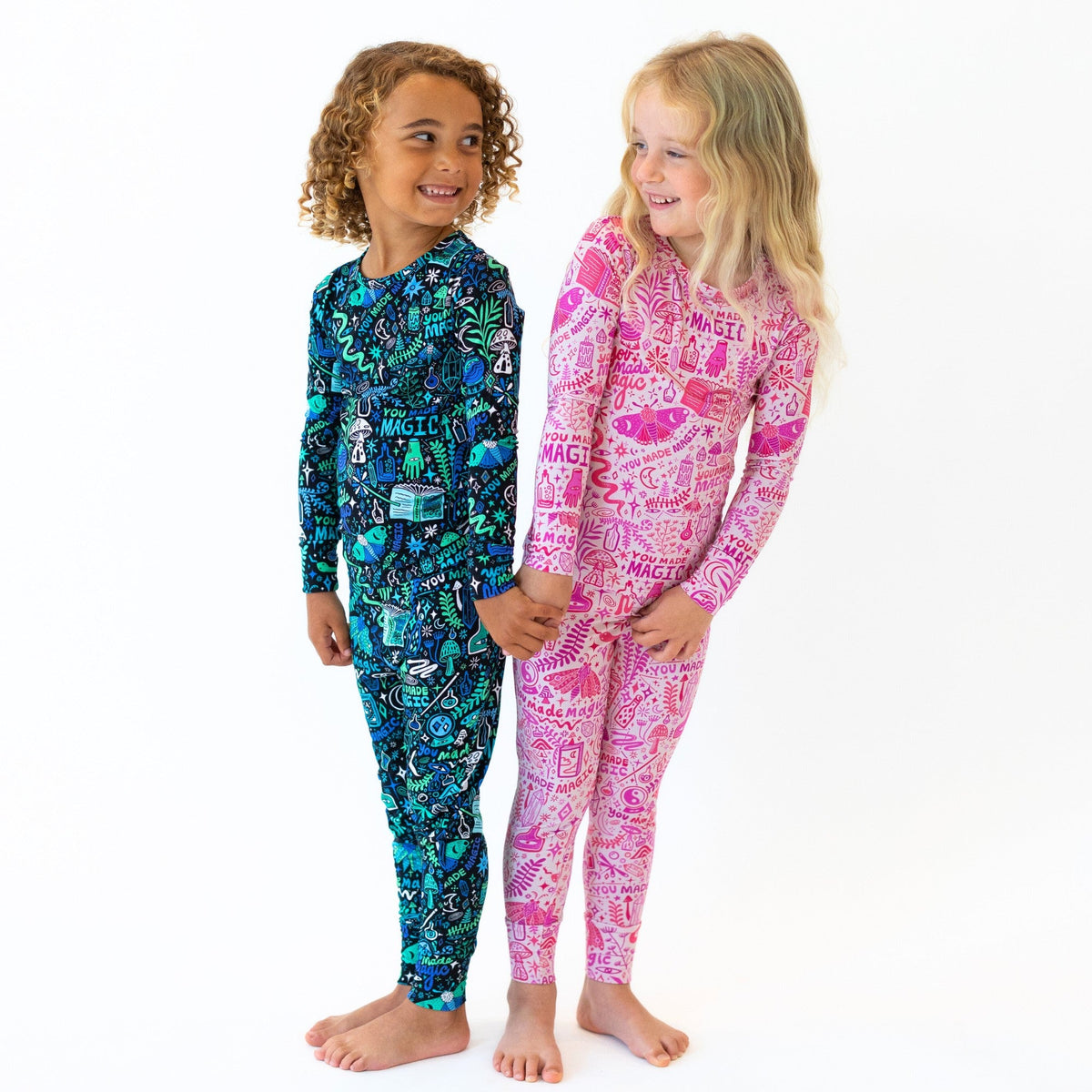 The Second-Skin 2-Piece Long Sleeve Pajama | Mystic Mama (Blue)