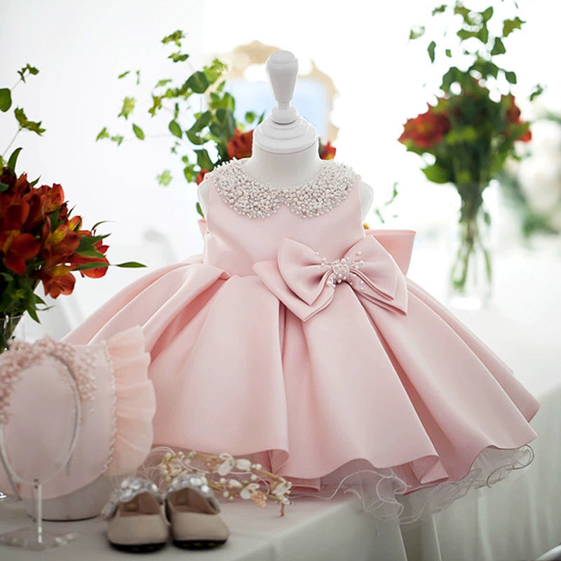"Nikki" Beaded Pink Occasion Dress - 2 Colors