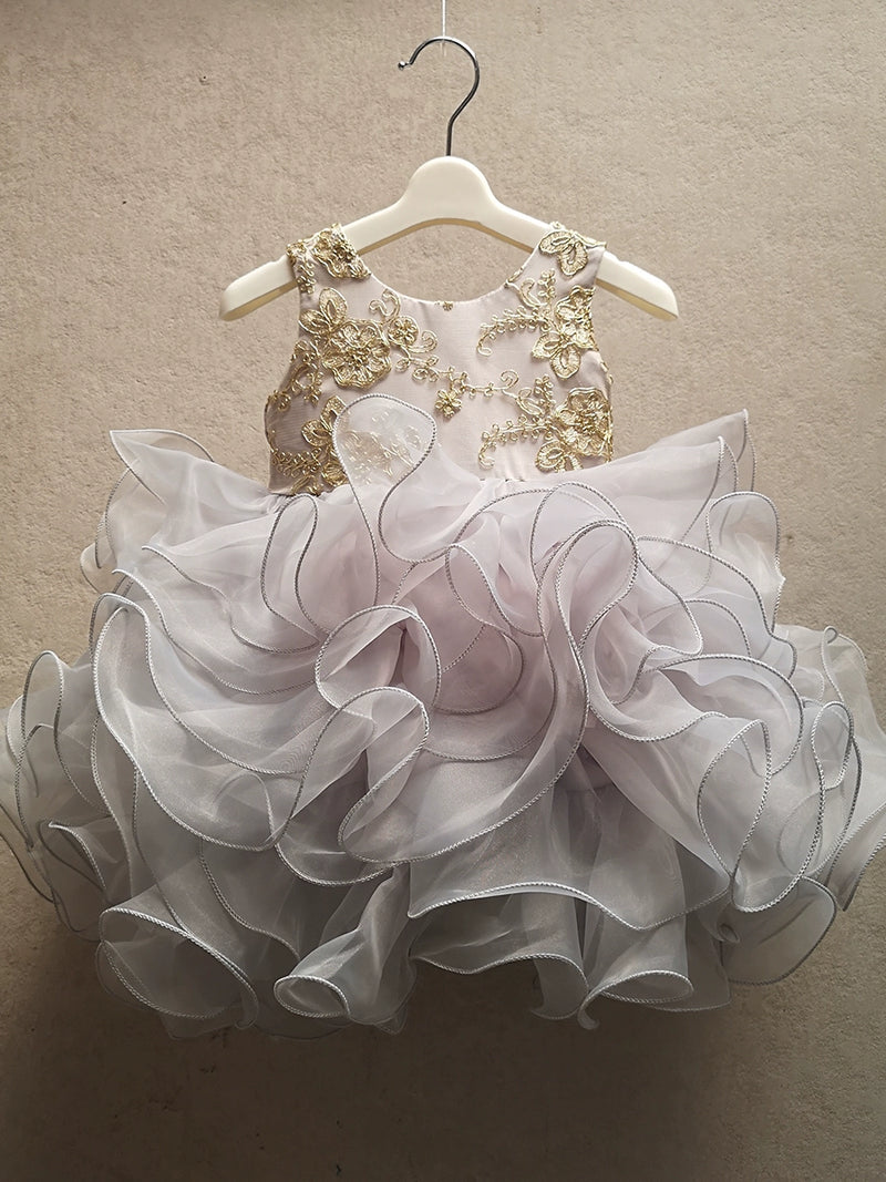 "Aria" Filigree Tiered Occasion Dress