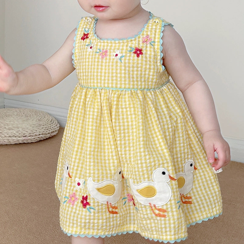 "Yellow Duckies" Party Dress