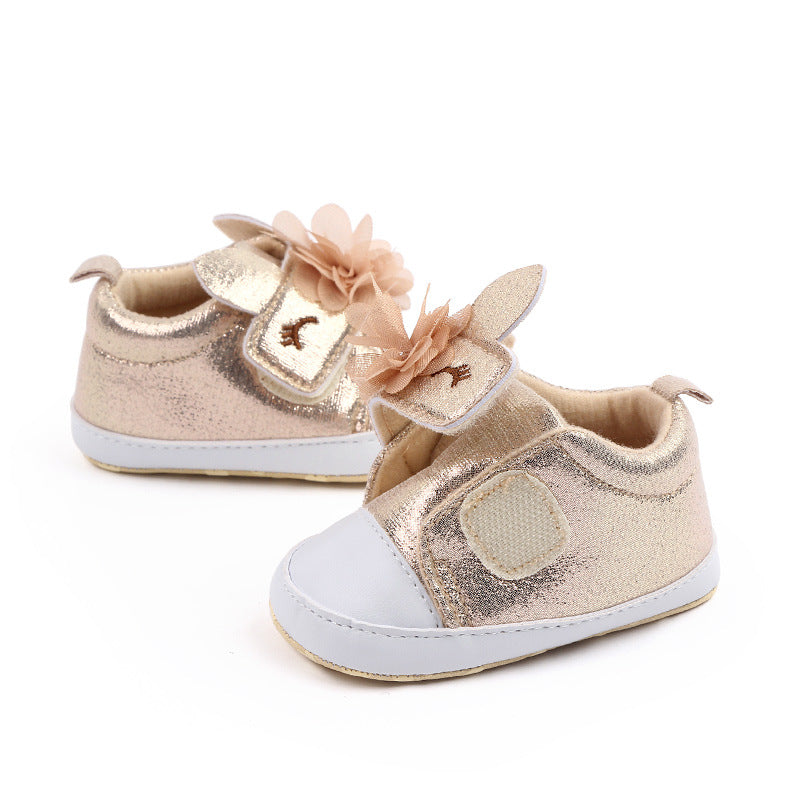 Soft Sole Canvas Anti-Slip Baby Shoes - 3 Shimmering Colors