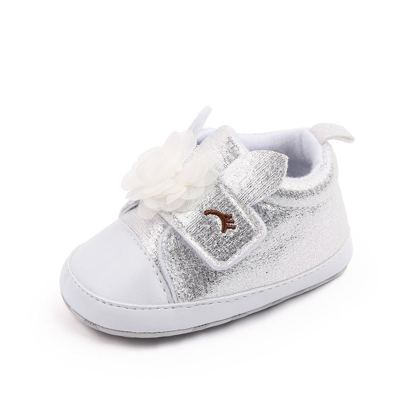 Soft Sole Canvas Anti-Slip Baby Shoes - 3 Shimmering Colors