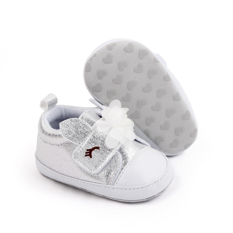 Soft Sole Canvas Anti-Slip Baby Shoes - 3 Shimmering Colors