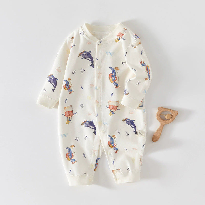 "Fruity Tooties" Fun Print Baby's Rompers