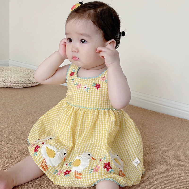 "Yellow Duckies" Party Dress