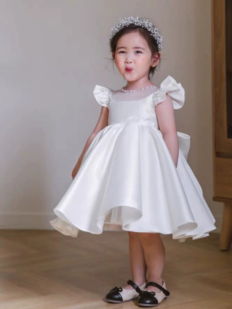 "Claire" Elegant White Special Occasion Dress - 2 Styles