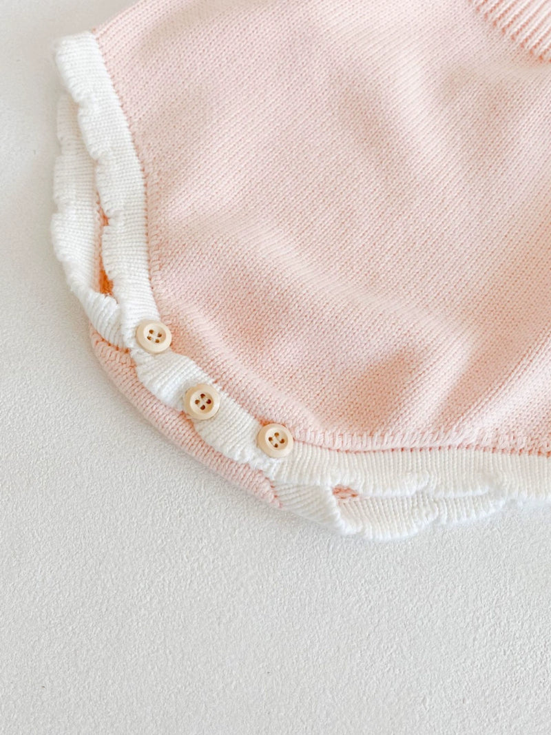 Bow-Licious Baby Girl Frilly Bubble - Palm Beach Pink