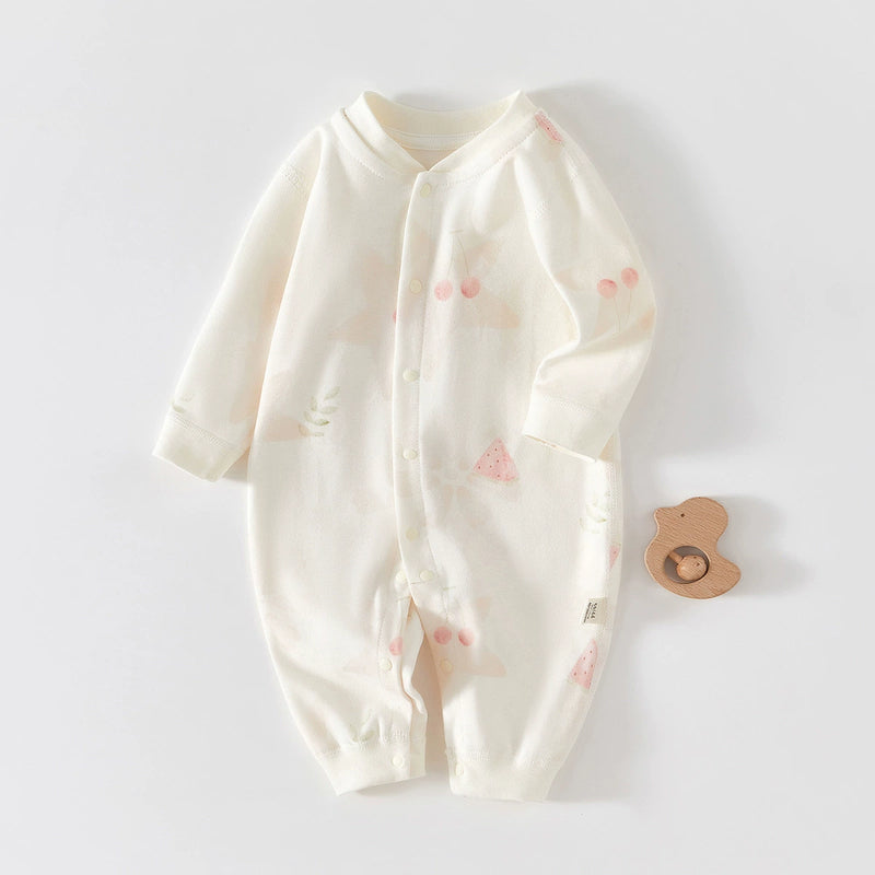 "Fruity Tooties" Fun Print Baby's Rompers