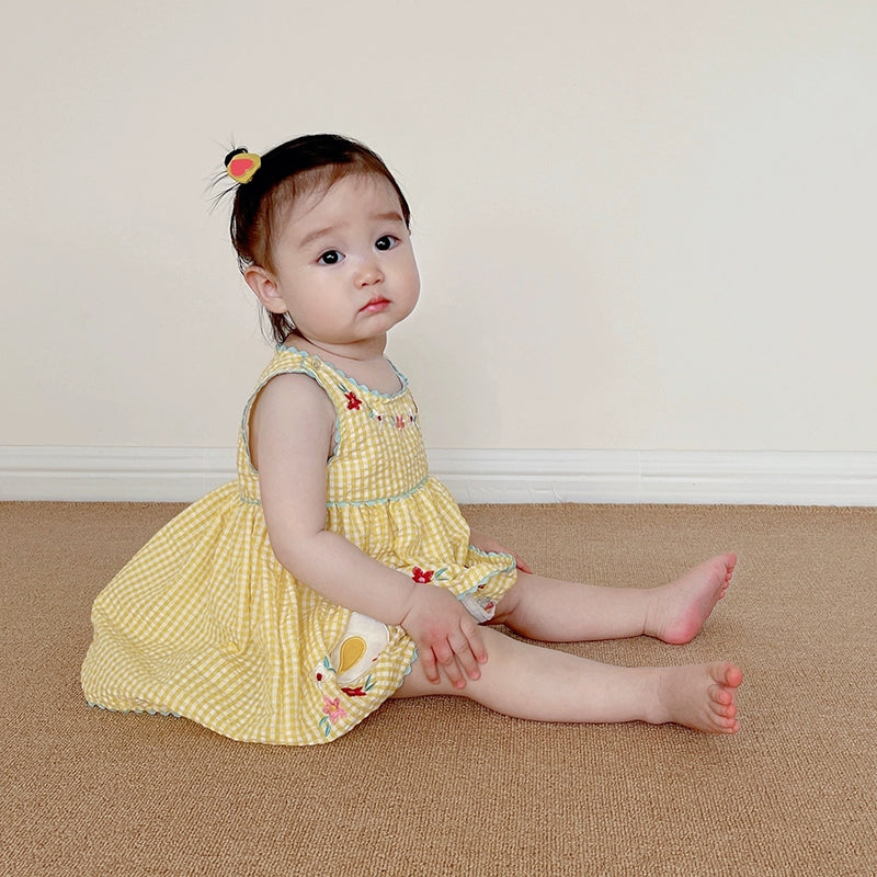 "Yellow Duckies" Party Dress